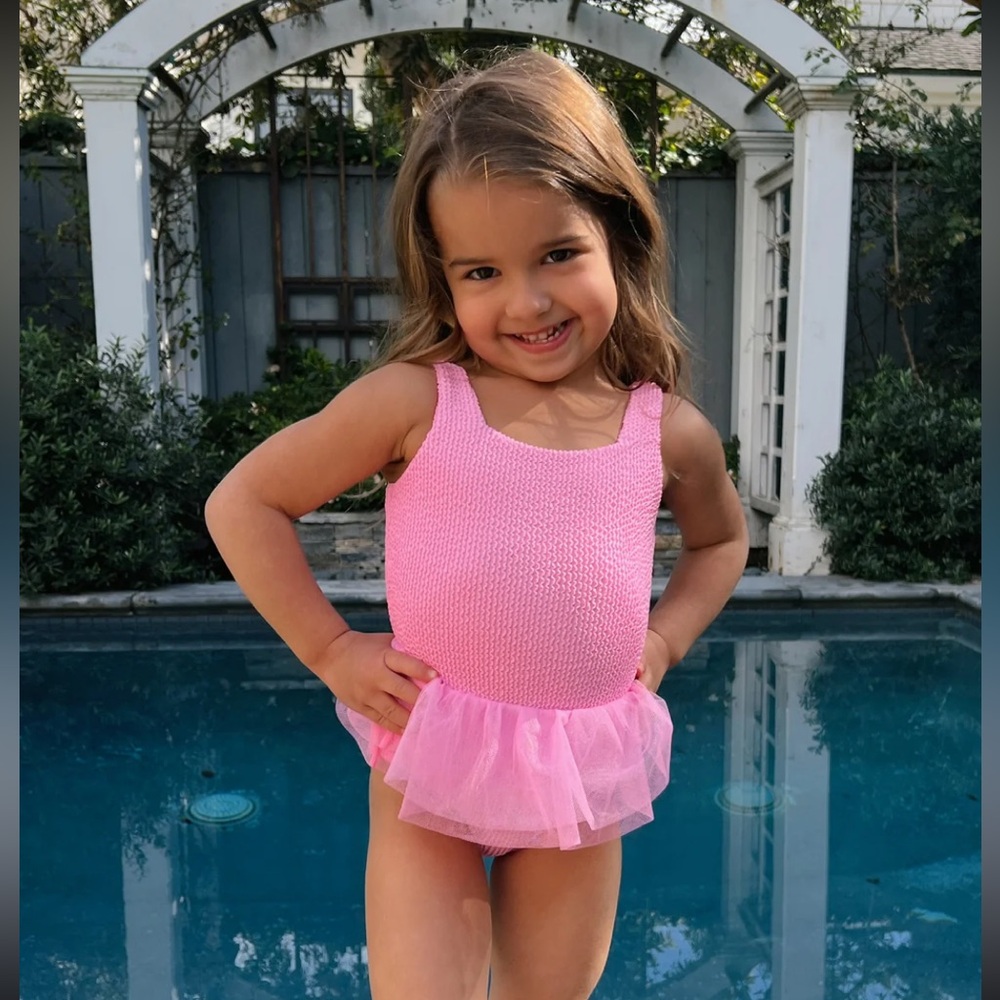 Show Me Your Mumu Tiny Dancer One Piece in Bubblegum Scrunch